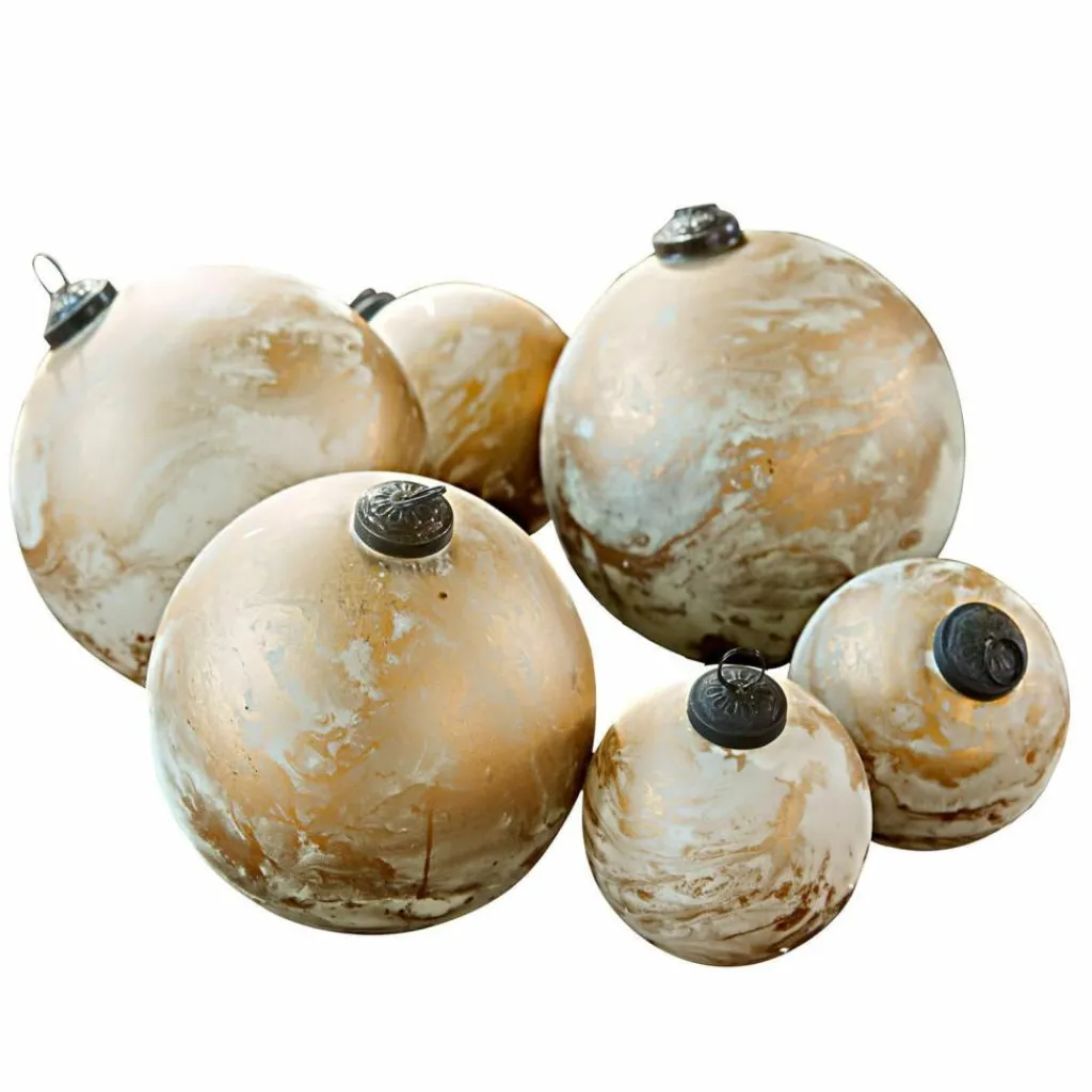 LOBERON Weihnachtskugel 6er Set Nymeria Hot