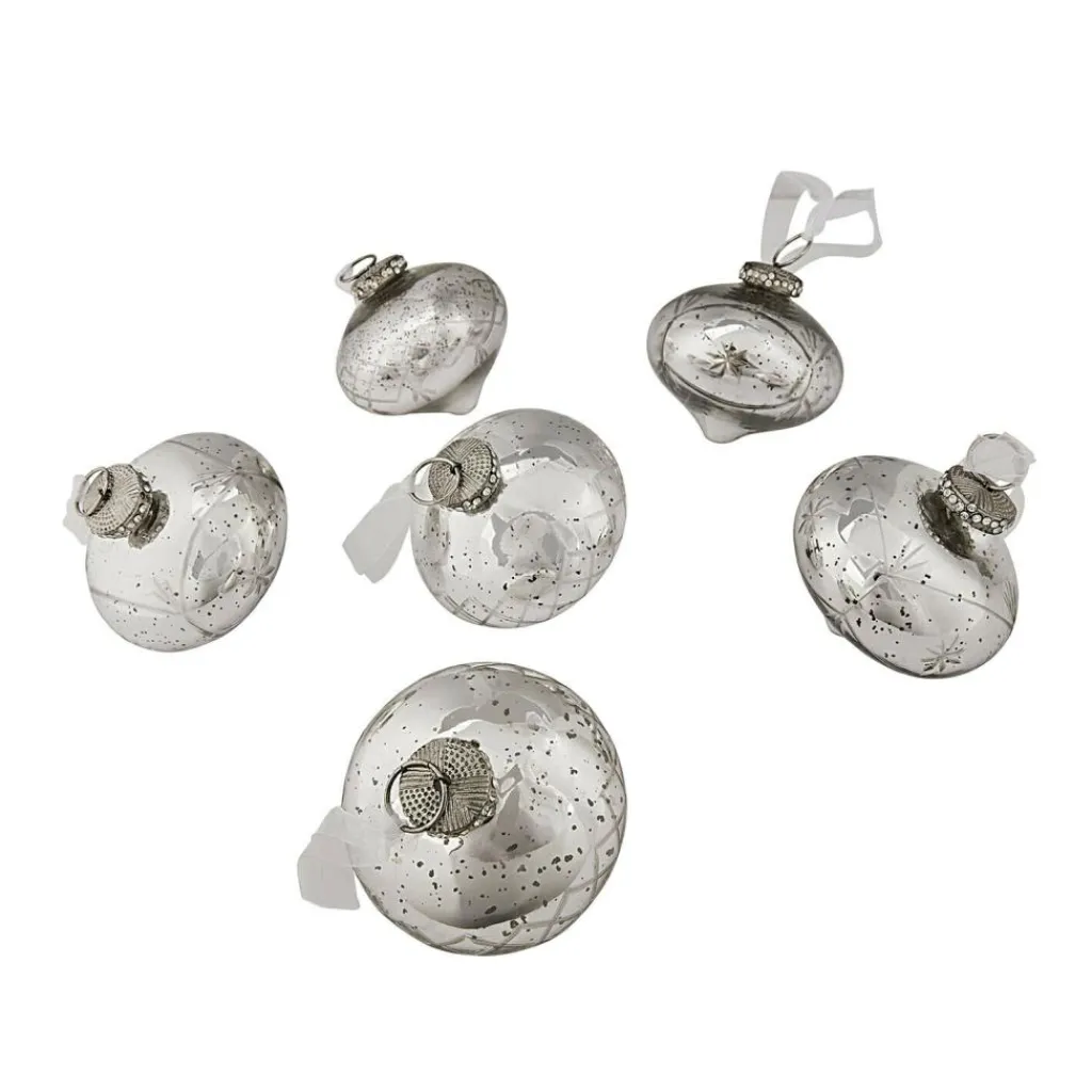 LOBERON Weihnachtsschmuck 6er Set Cheshire silber Online