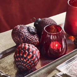 LOBERON Weihnachtsschmuck 4er Set Meyen rot Best