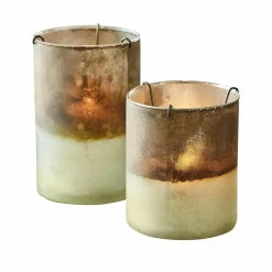 LOBERON Windlicht 2er Set Drinesto Hot