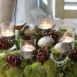 LOBERON Windlicht 4er Set Pinelle Best