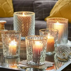 LOBERON Windlicht 5er Set Rosienne Hot