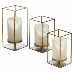 LOBERON Windlicht 3er Set Vauxandre Discount