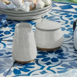 LOBERON Zuckerdose und Milchkännchen Biarré weiß Online